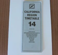 2003 TIMETABLE No. 14 CALIFORNIA REGION Altamont Press Railroad Railfan Pacific picture