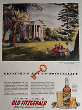 1950 Original Esquire Art Ad Advertisement Old Fashioned Old Fitzgerald Whiskey picture