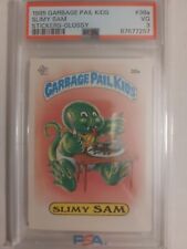 1985 Topps Garbage Pail Kids Series 1 Glossy Slimy Sam #38a PSA 3 picture
