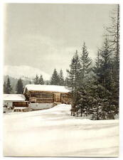 Photo:Winter scene with log structure,Grisons,Switzerland picture