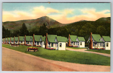 c1940s Linen English Village East Indian Head NH White Mts Vintage Postcard picture