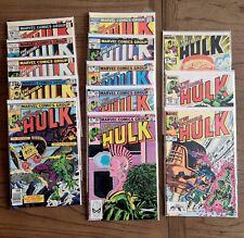 Marvel Comics Bulk Lot of 13 - The Incredible Hulk Various 1980s Era Comics Lot picture
