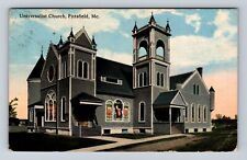 Pittsfield ME-Maine, Universalist Church, Religion, Vintage c1926 Postcard picture