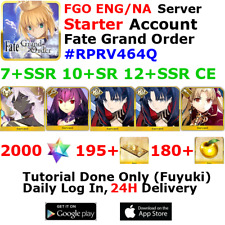 [ENG/NA][INST] FGO / Fate Grand Order Starter Account 7+SSR 190+Tix 2010+SQ #RPR picture