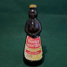 Vintage Mrs. Butterworth’s Syrup Glass Bottle  Thick 'N Rich Label 24 picture