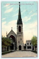 1919 St. Joseph Church Foresters Hall Exterior View Waukesha Wisconsin Postcard picture