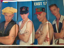 Vintage 90s' Poster East 17 + Take That Foreign Teen Magazine 32X21.5 Inches Hit picture