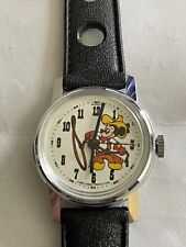 MICKEY MOUSE COWBOY WATCH by BRADLEY Walt Disney Productions Works Rare picture
