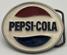 Vintage Pepsi Cola Enamel Logo Advertising Oval Belt Buckle USA picture