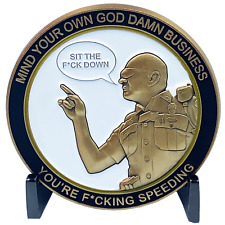 CSP Version 1 Challenge Coin inspired by Connecticut State Police CT Trooper Mat picture