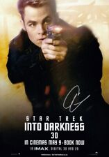 Chris Pine Signed Autograph Star Trek Into Darkness Captain Kirk 8x12 Photo COA picture