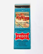 Vtg Frisco Railway Meteor Texas Special St Louis - SF Matchbook Cover Train RR picture