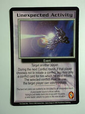 1998 BABYLON 5 CCG - THE GREAT WAR - RARE CARD - UNEXPECTED ACTIVITY  picture
