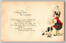 Christmas Holidays - Christmas Wishes - Vintage Postcard - Unposted picture