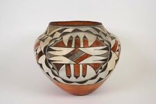 Large Antique Acoma Polychrome Pottery Olla picture