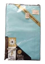 Vintage Penneys Fashion Manor Penn-Prest 2 Sky Blue Turquoise PillowCases NOS picture