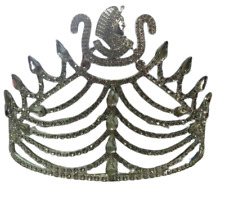 Daughter of Isis Crown in silver tone with all white rhinestones, DOI CROWN picture
