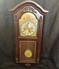Daniel Dakota Westminster Chime Clock- Wall Grandfather Clock- Tested/Working picture