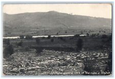 Hellas Greece Postcard Olympia General View of Ruins and Alphee c1910 picture