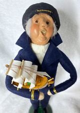 Byers Choice Carolers 2000 Nautical Sea Captain with Model Ship picture