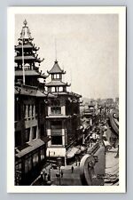 San Francisco CA-California, Chinatown, Aerial, Antique, Vintage Postcard picture