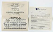1948 Miami Beach Florida Billows Hotel Rates Floor Plan Reservation VTG Pamphlet picture