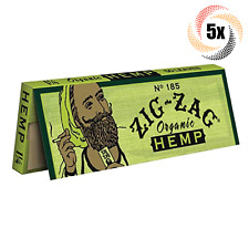 5x Packs Zig Zag Organic Hemp 1 1/4 | 50 Papers Each | + 2 Rolling Tubes picture