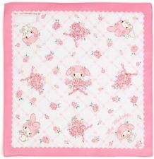 NEW NWT Sanrio My Melody Kawaii Rose Ribbons Handkerchief Pink Girly 100% Cotton picture