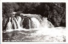 RPPC Upper Falls, Lava Hot Springs, Idaho - 1931 Photo Postcard- Wesley Andrews picture