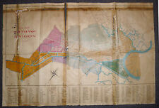 Extremely Rare - SAIGON - CITY - LARGE WALL MAP - 9 March 1970 - VIETNAM WAR picture