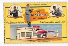 jwg01d: JOE DI MAGGIO RESTAURANT, Vintage Curteich linen postcard  picture
