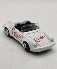 Vintage Edocar White Porsche 911 Speedster Coke Coca Cola Diecast Toy Car Rare picture