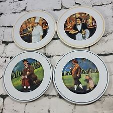 Vintage Guy Buffet Eschenbach Plates Lot Of 4 From Links Series /Cabaret Suites  picture