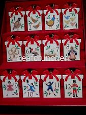 Lenox 12 Days Of Christmas Ornaments Set Of (12) m.s.r.p is $160.00 New in Box picture