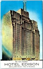 Postcard - New York's Friendliest, Hotel Edison - New York City, New York picture