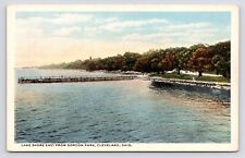 c1920s Lake Shore Dock East from Gordon Park Vintage Cleveland Ohio OH Postcard picture