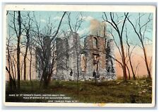 Charles Town WV Postcard Ruins Of St. George's Chapel Place Of Worship c1910's picture