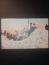 Copper Country Michigan, Snow Blockade, Posted 1909 Calumet, MI, Postcard picture