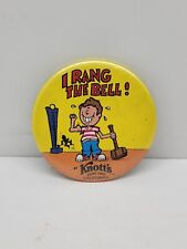 Knotts Berry Farm Pin I Rang The Bell 1978 Carnival Games Button vintage picture