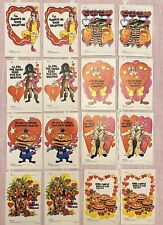 Vintage 1974 McDonald's Restaurant Valentines Day Cards  Lot of 16 Unused picture