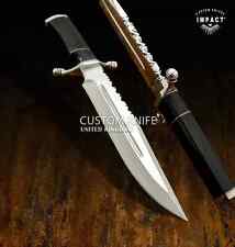 IMPACT CUTLERY 1-OF-A-KIND CUSTOM FULLER BOWIE KNIFE BULL HORN HANDLE- 1666 picture