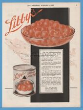 1918 Libby's Chicago Illinois California Cherries Canned Food kitchen decor Ad picture