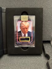 Official Donald Trump Mugshot Physical Card With Piece Of Suit Mint LE 395   picture