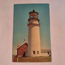 Postcard Highland Lighthouse North Truro Cape Cod Massachusetts Chrome Unposted picture