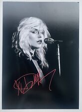 SIGNED DEBBIE HARRY BLONDIE HEART OF GLASS 10x14 PHOTO RARE AUTHENTIC picture