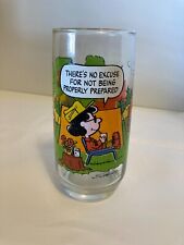 VINTAGE 1968 Camp Snoopy McDonalds PEANUTS Collection Drinking Glass picture