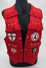 1950s Boy Scouts of America vest patches 50s 60s Fringe & Lacing Chicago 972 Red picture