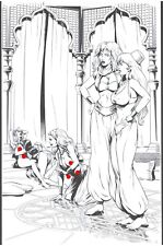 Sexy genies 5 pages of story as a set original inks picture