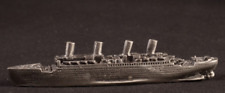 Miniature Pewter RMS TITANIC 1912 Ship Commemorative Collectible Figurine 4.5” picture