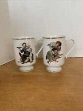 1981 Danbury Mint Norman Rockwell  Mug Knuckles Down Ship Ahoy lot #2 picture